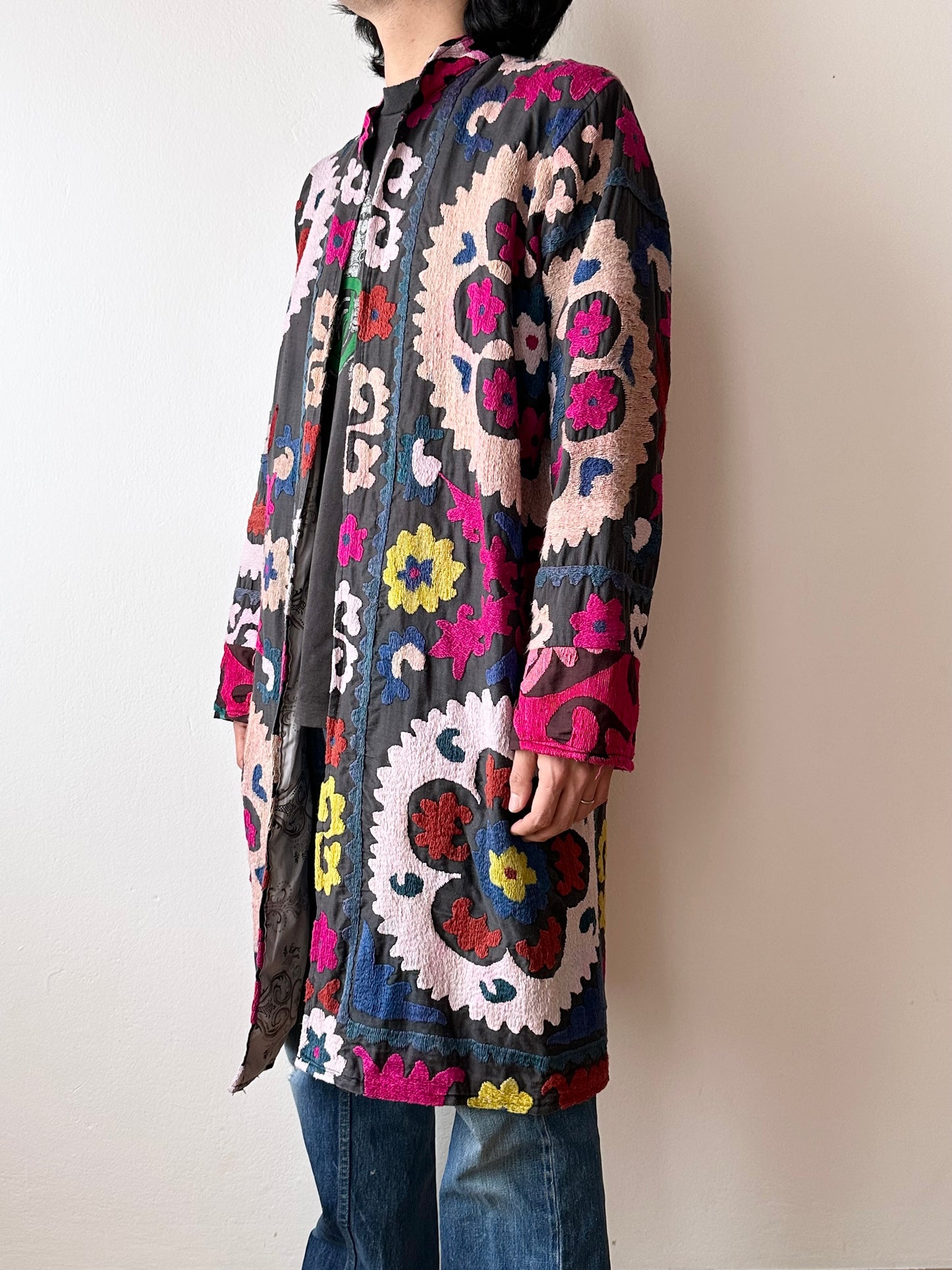 70s Uzbekistan suzani robe