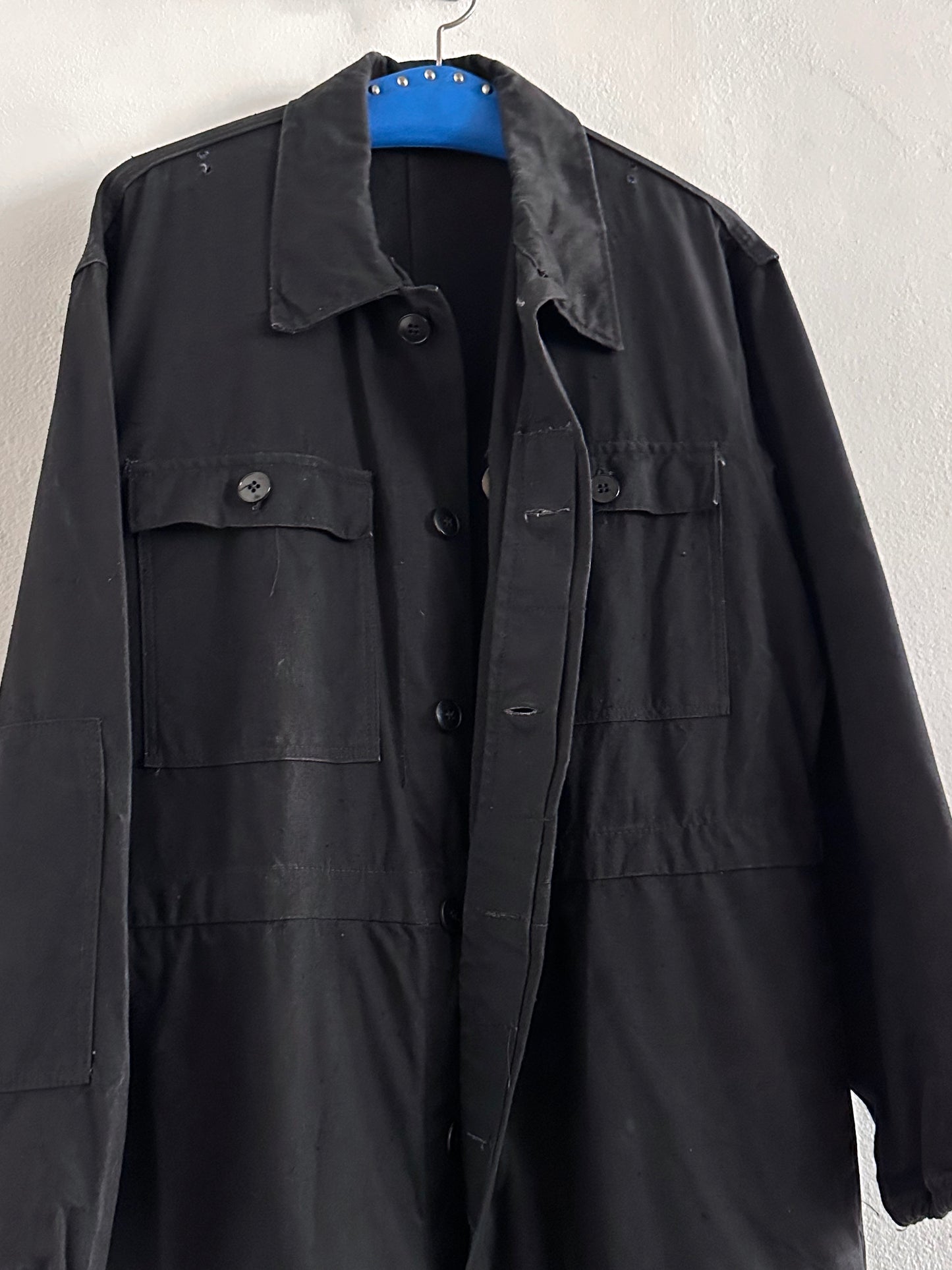 Vintage East German military black jumpsuit