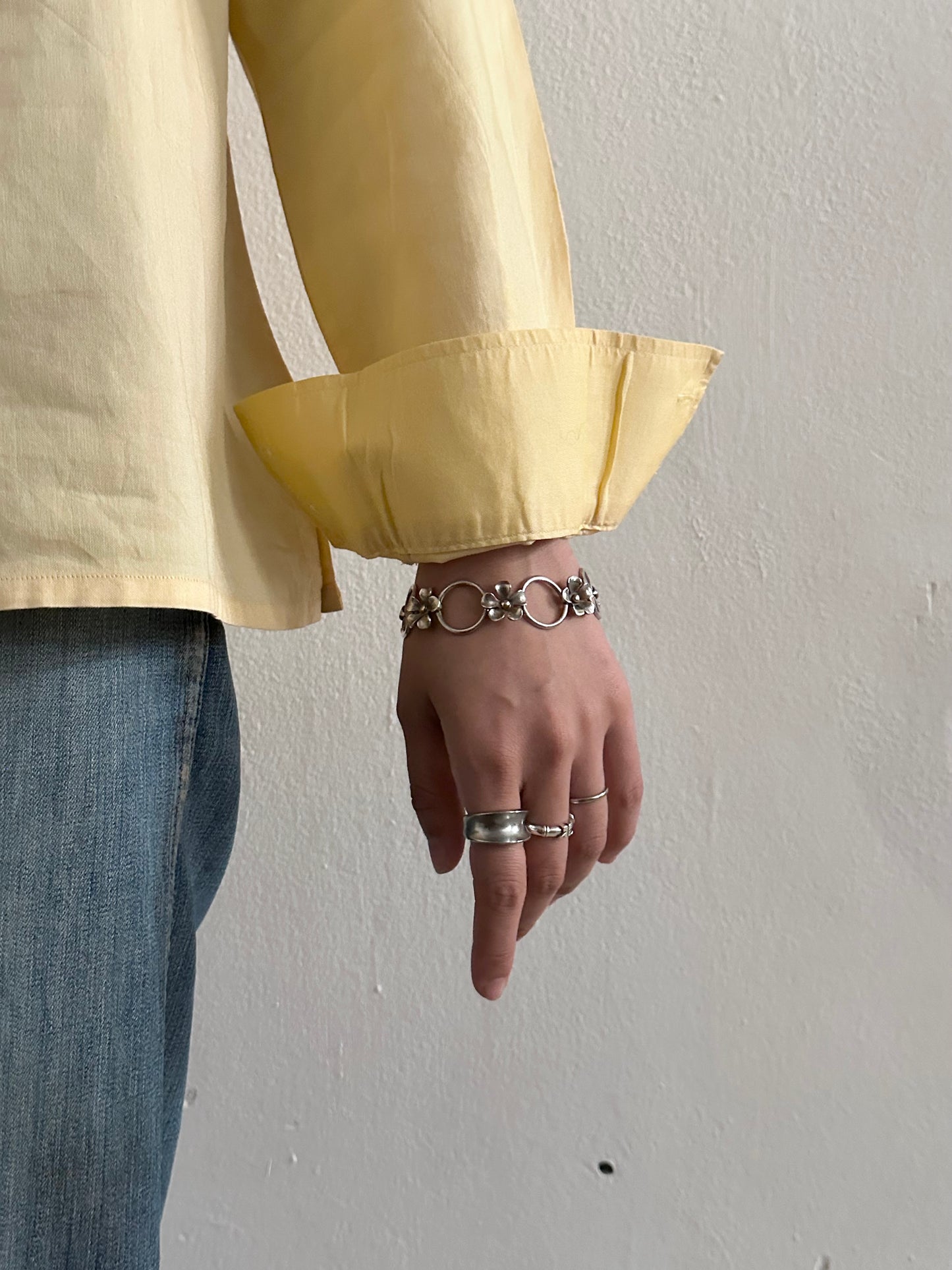 silver 925 vermeil blooming bracelet