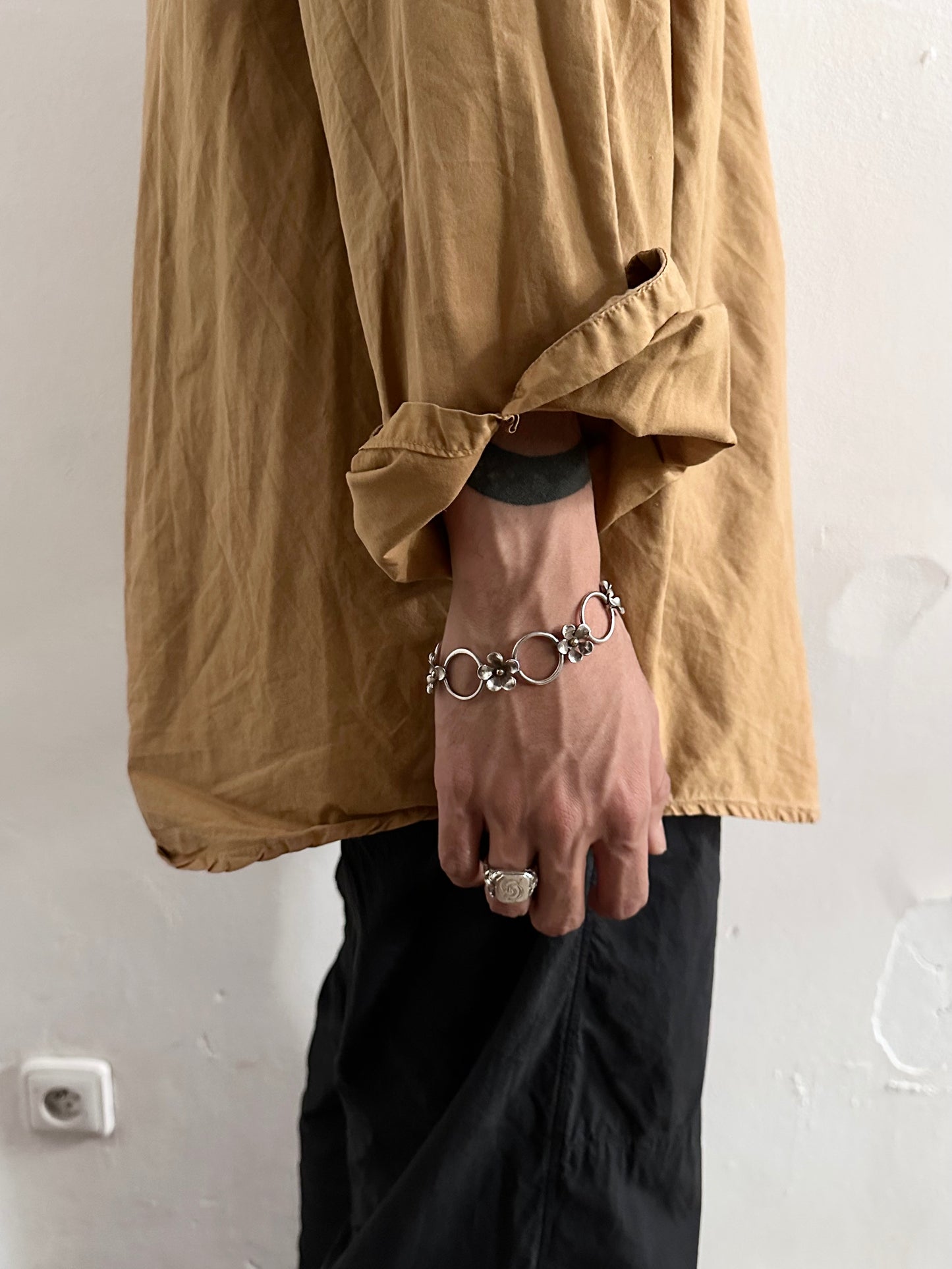 silver 925 vermeil blooming bracelet