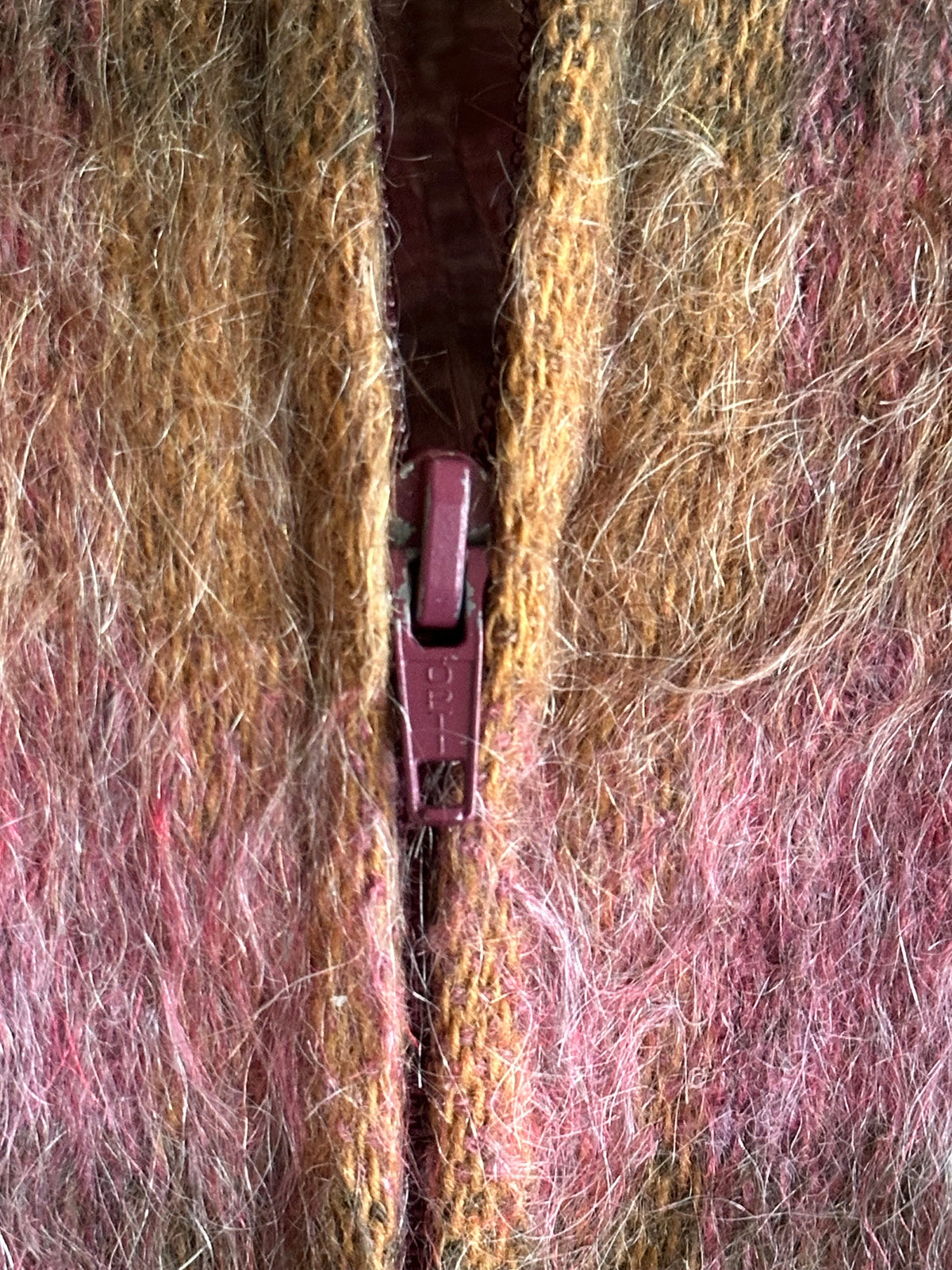 1970s shaggy mohair plaid jacket