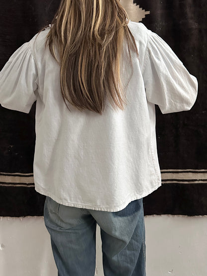 1900s German antique scallops blouse