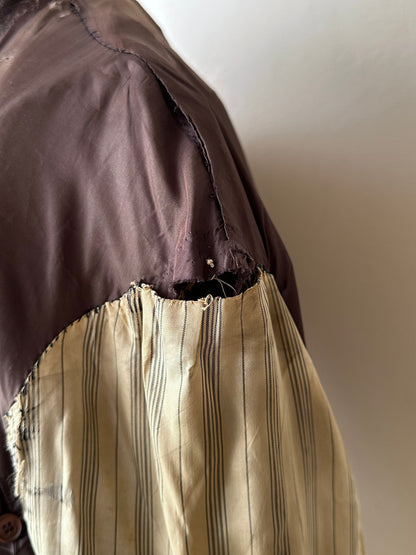 Unknown leather and wool tailored jacket pre 1960s