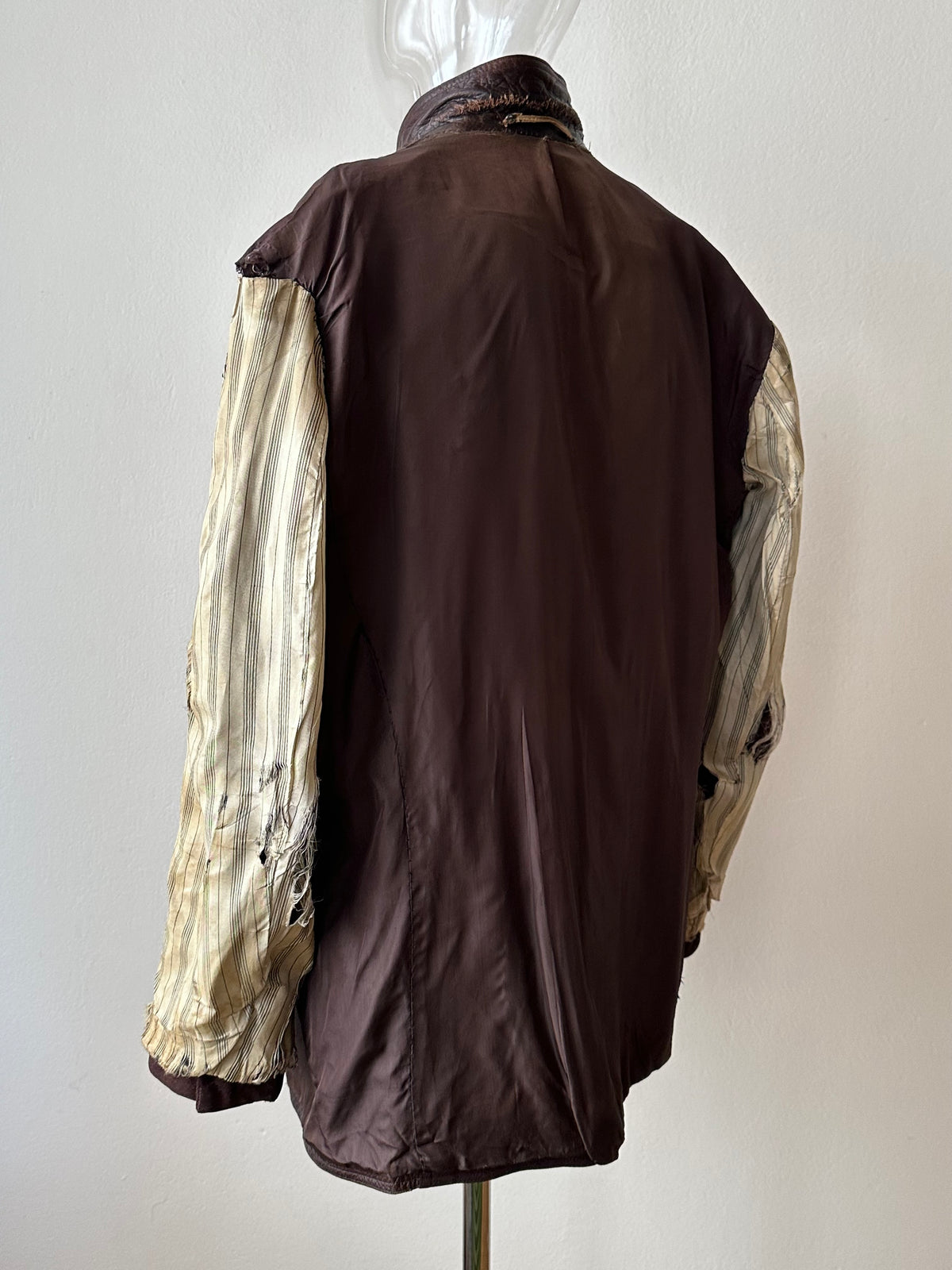 Unknown leather and wool tailored jacket pre 1960s