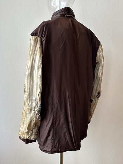 Unknown leather and wool tailored jacket pre 1960s