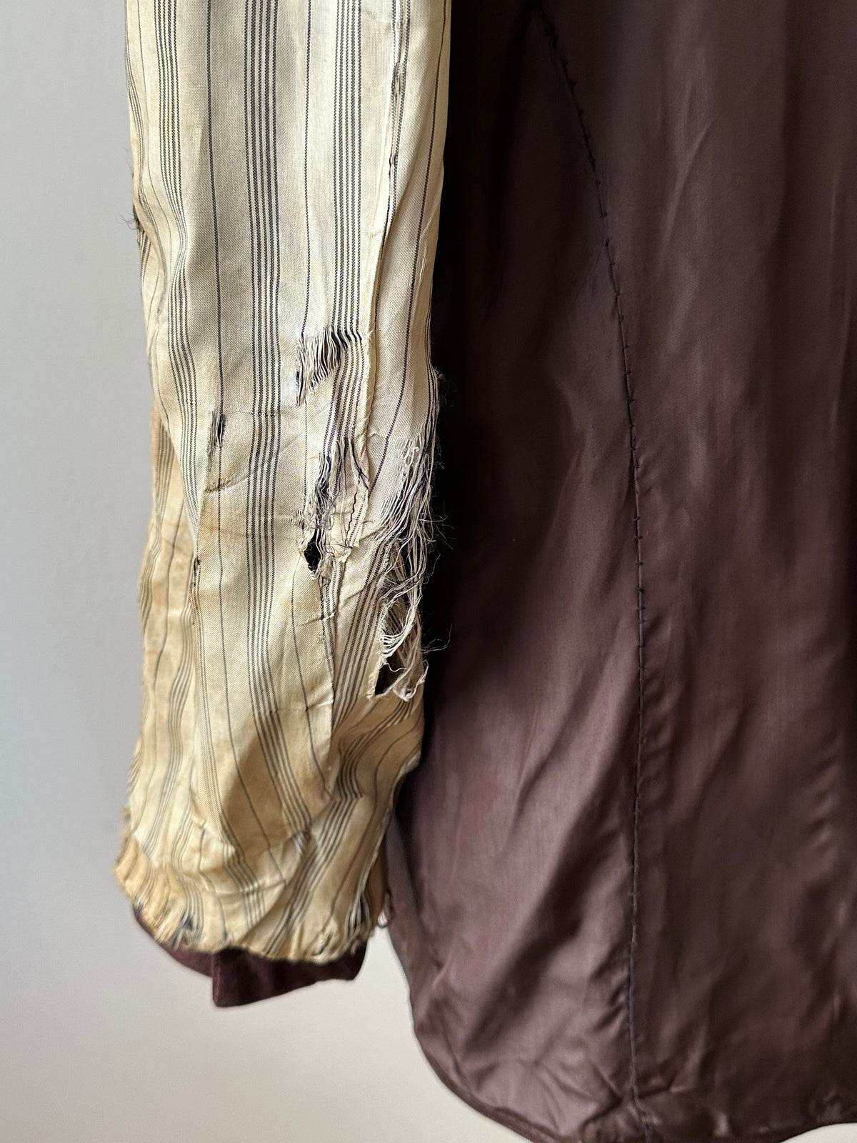 Unknown leather and wool tailored jacket pre 1960s