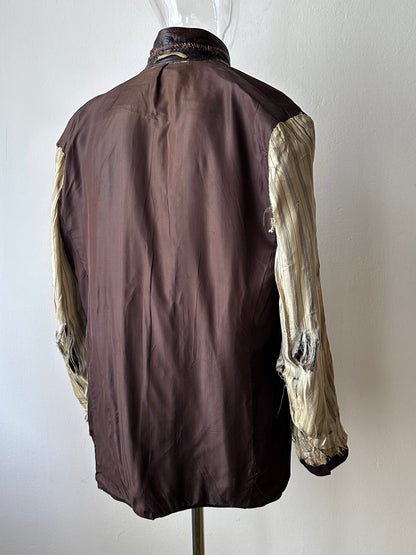 Unknown leather and wool tailored jacket pre 1960s