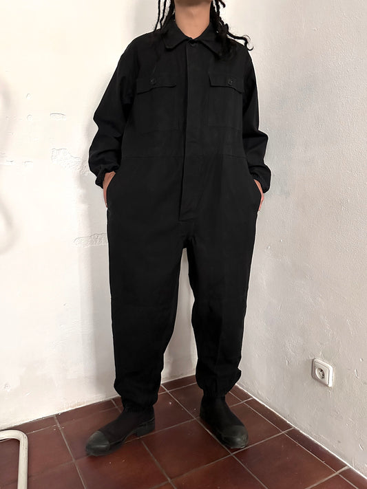 Vintage East German military black jumpsuit