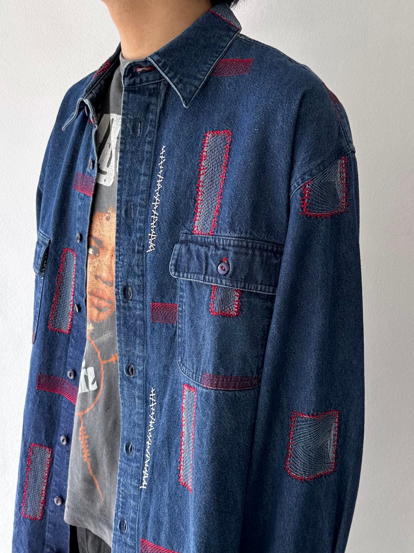 90s Denim shirt.