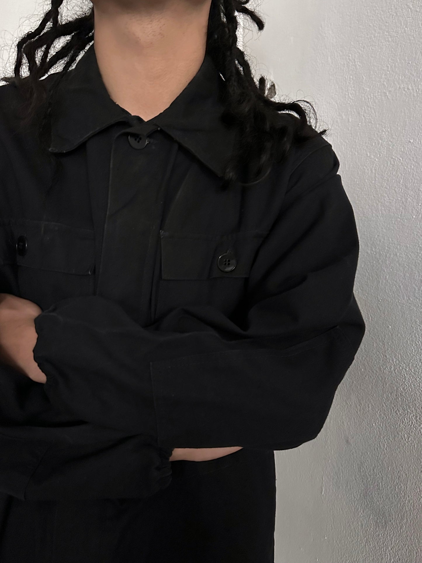 Vintage East German military black jumpsuit