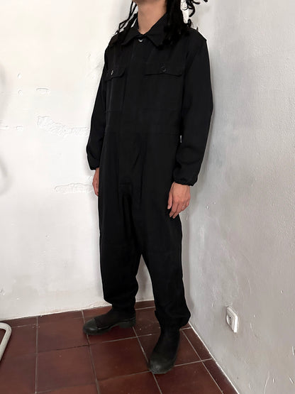 Vintage East German military black jumpsuit