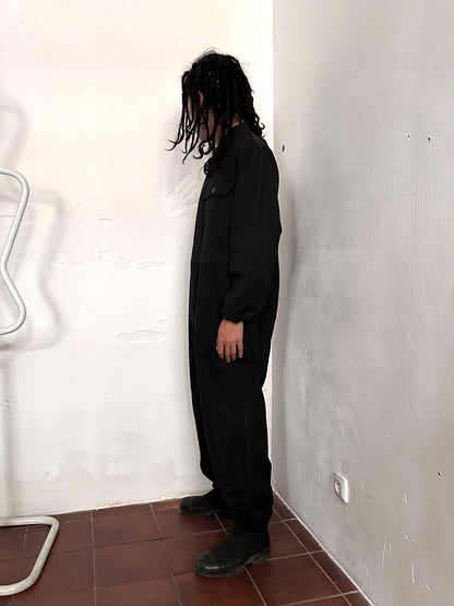 Vintage East German military black jumpsuit