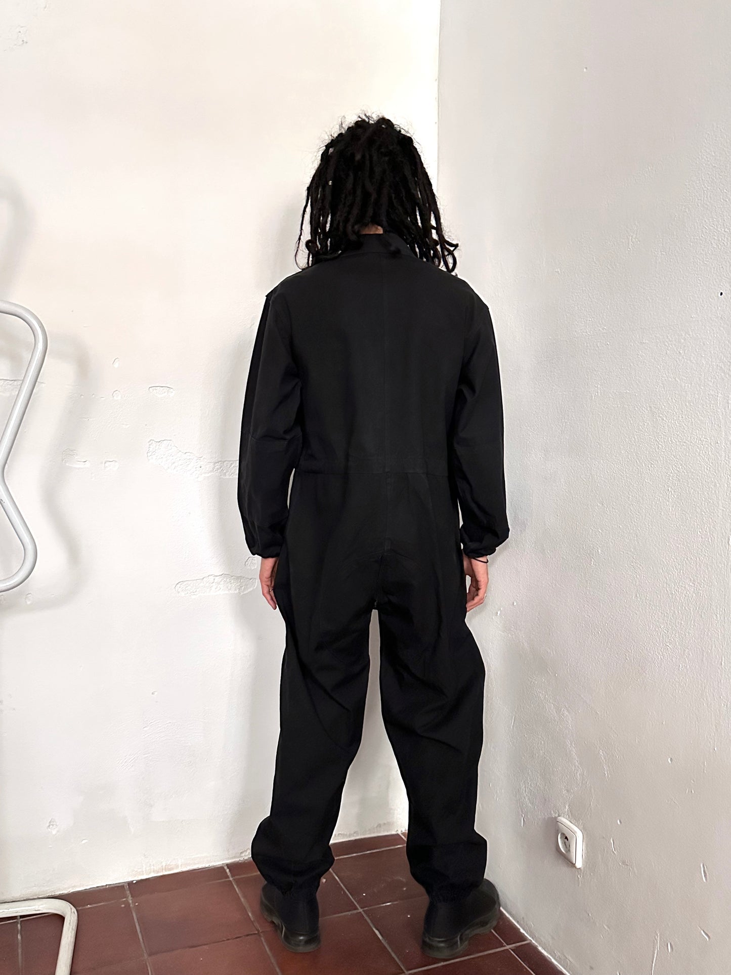 Vintage East German military black jumpsuit