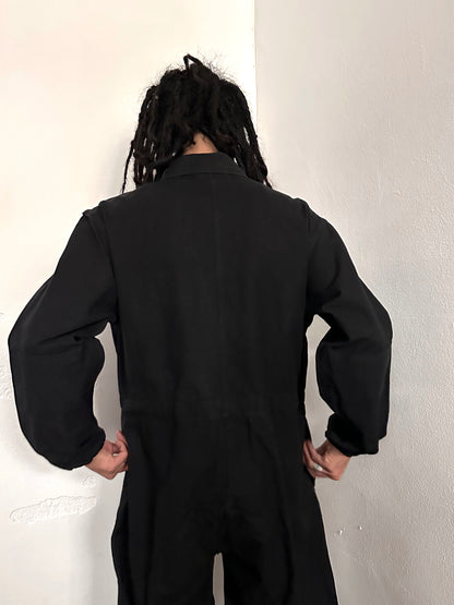 Vintage East German military black jumpsuit