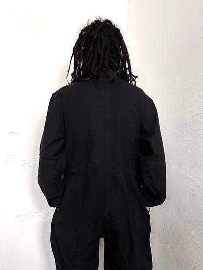 Vintage East German military black jumpsuit