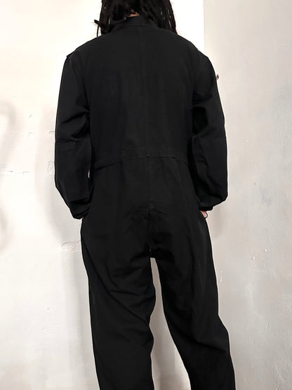 Vintage East German military black jumpsuit
