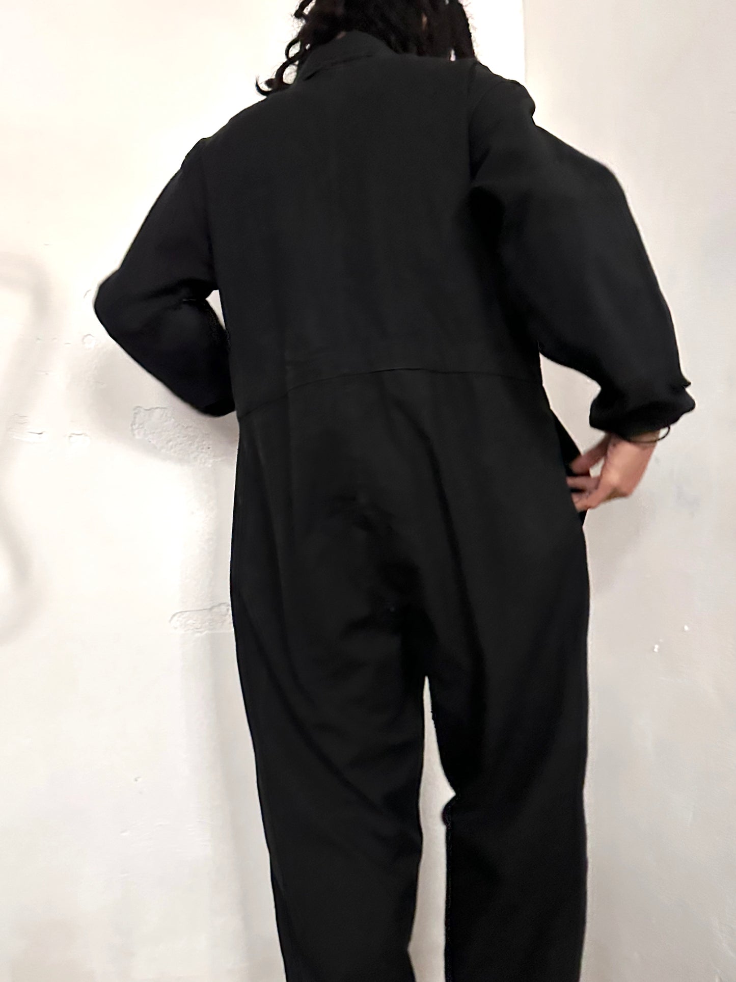 Vintage East German military black jumpsuit