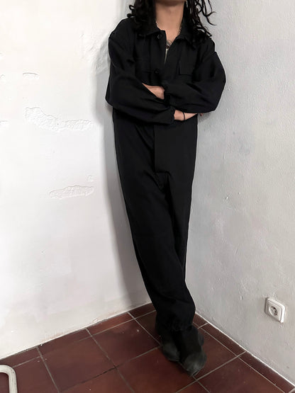 Vintage East German military black jumpsuit