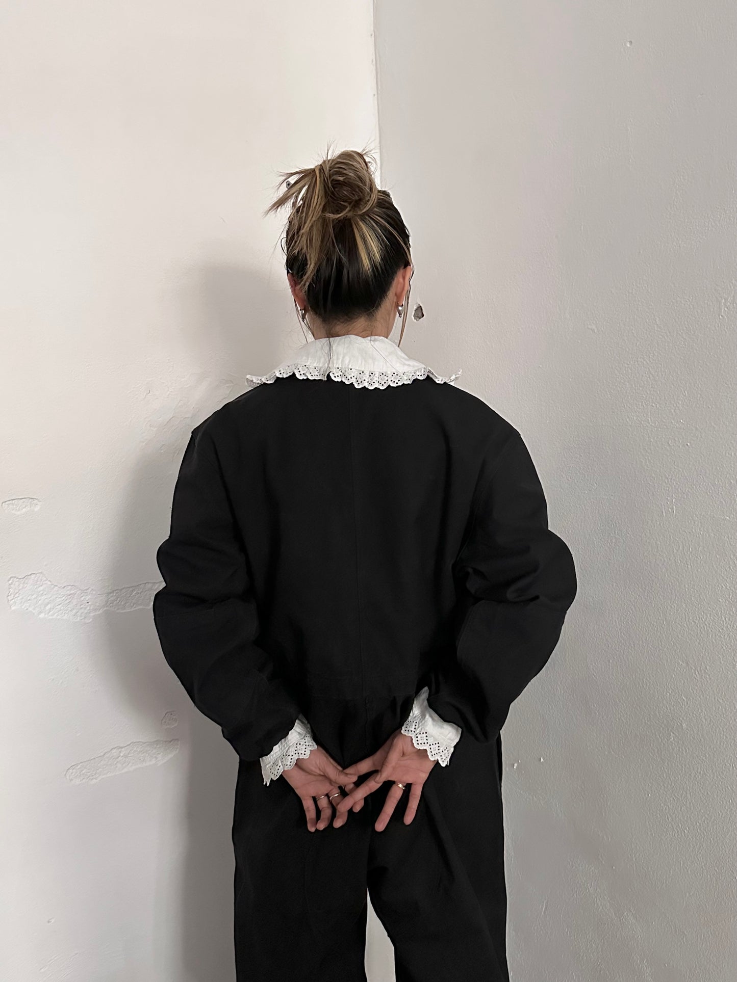 1900s German antique scallops blouse