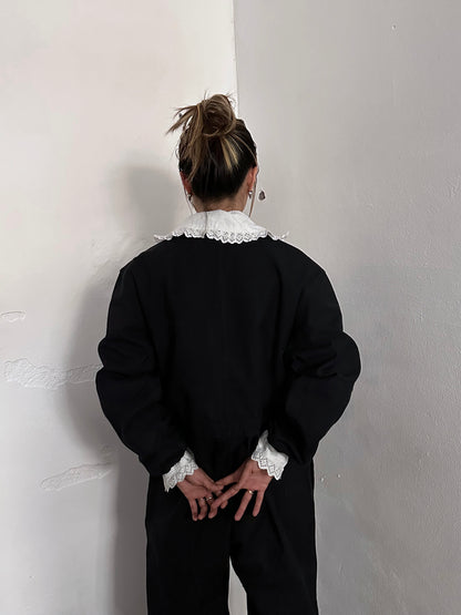 Vintage East German military black jumpsuit