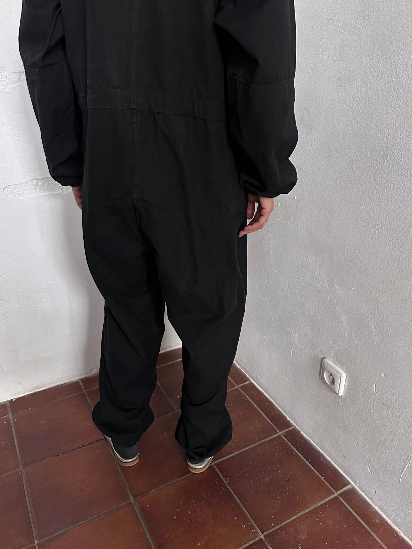 Vintage East German military black jumpsuit