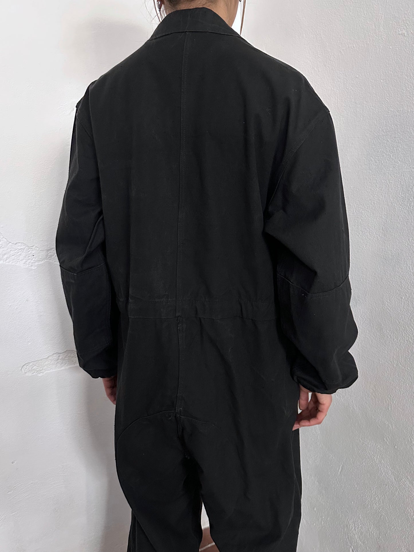 Vintage East German military black jumpsuit