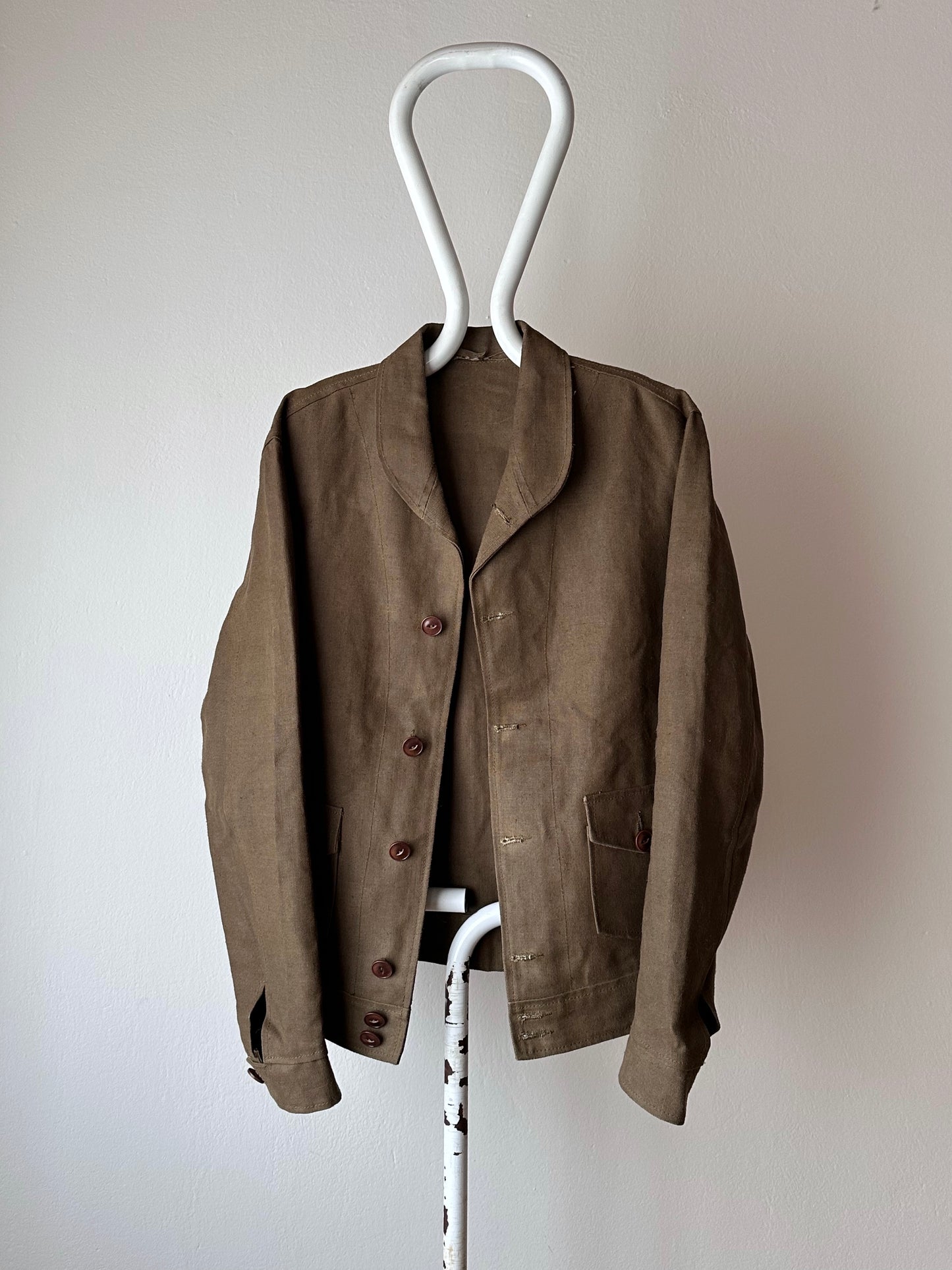 Unknown vintage french linen canvas jacket