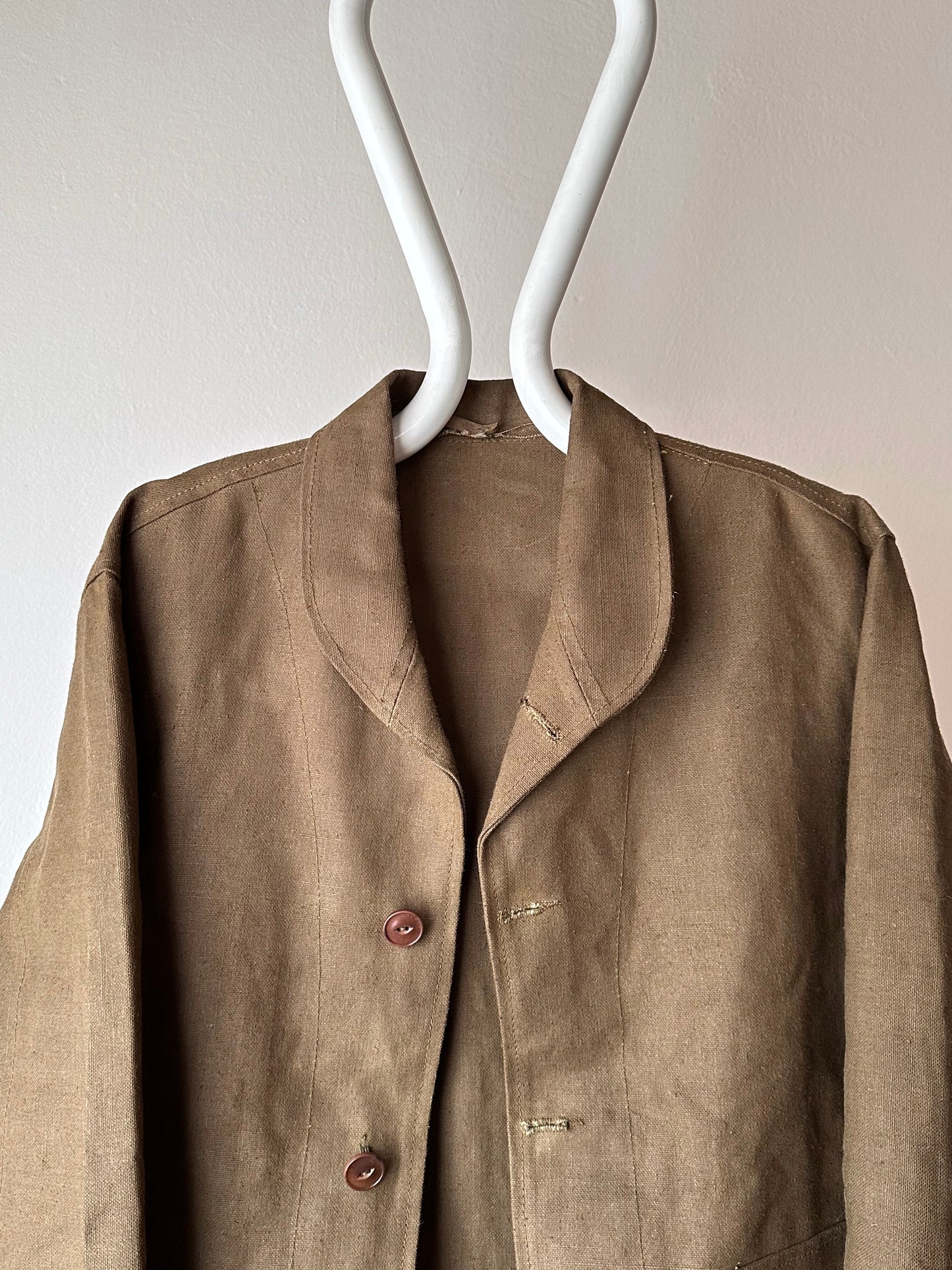 Unknown vintage french linen canvas jacket