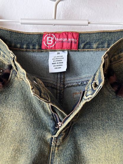 Fur trim millennium wide pants