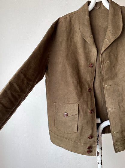 Unknown vintage french linen canvas jacket