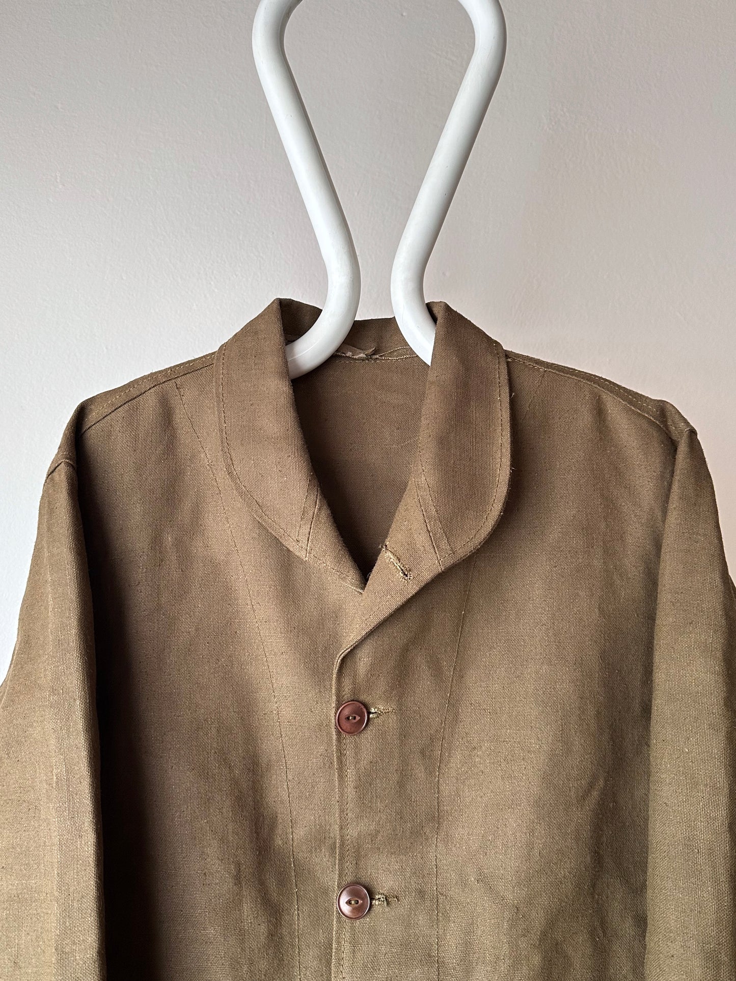 Unknown vintage french linen canvas jacket