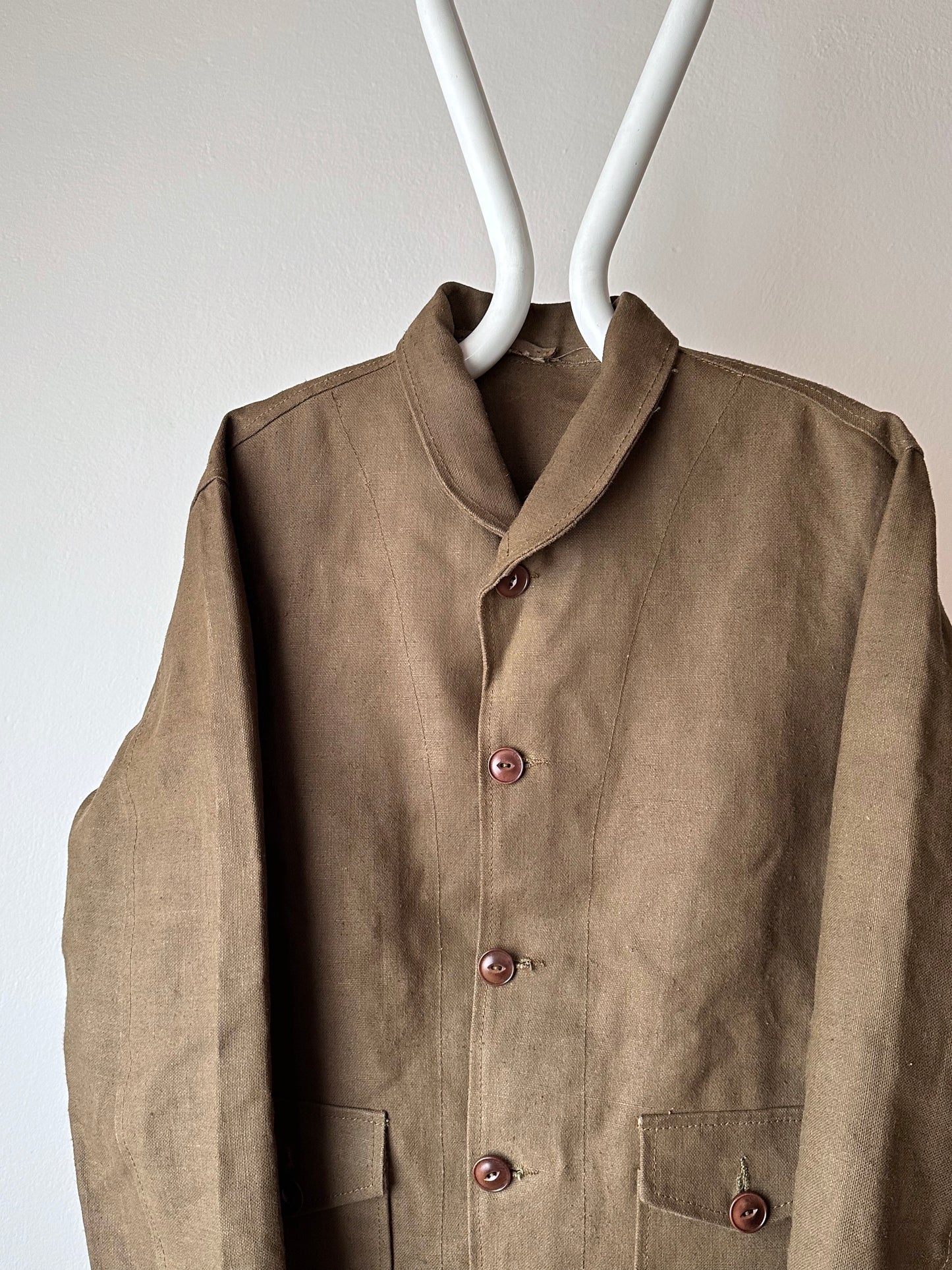 Unknown vintage french linen canvas jacket