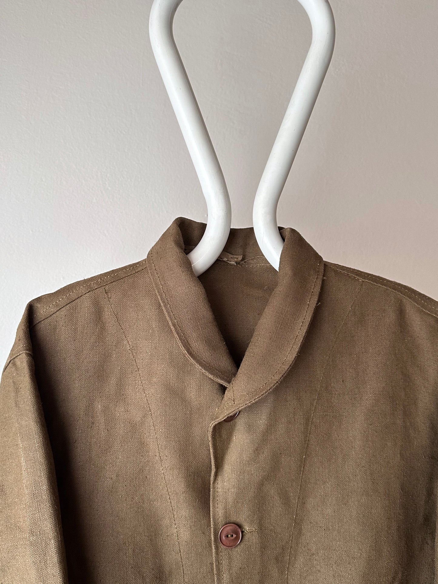 Unknown vintage french linen canvas jacket