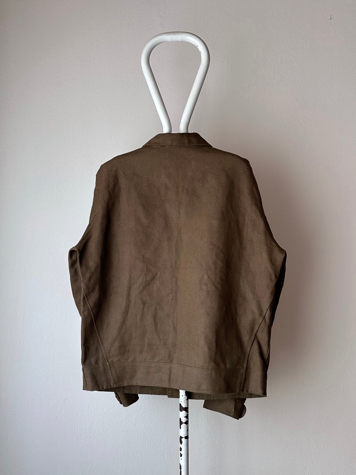 Unknown vintage french linen canvas jacket