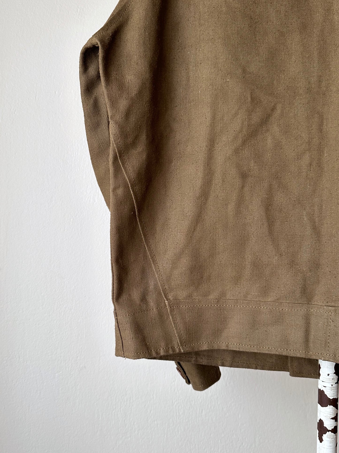 Unknown vintage french linen canvas jacket