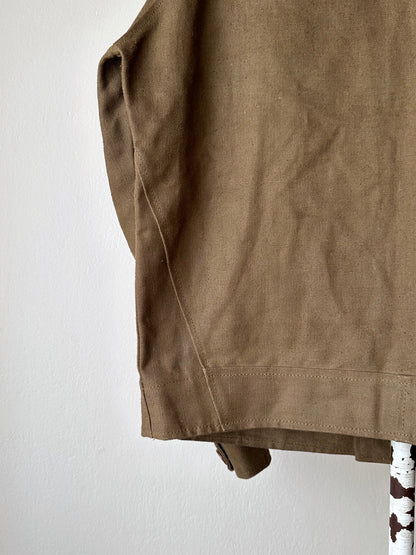 Unknown vintage french linen canvas jacket