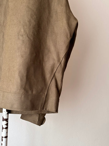 Unknown vintage french linen canvas jacket