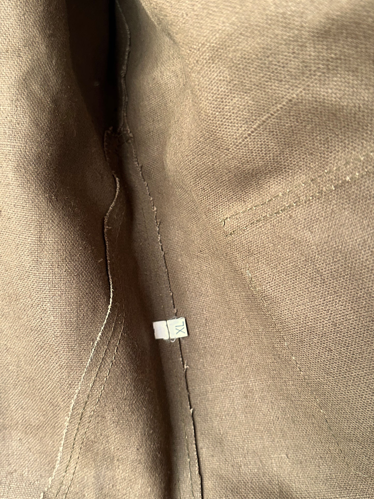 Unknown vintage french linen canvas jacket