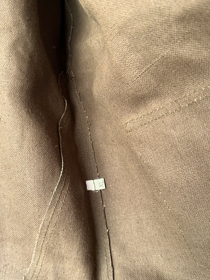 Unknown vintage french linen canvas jacket