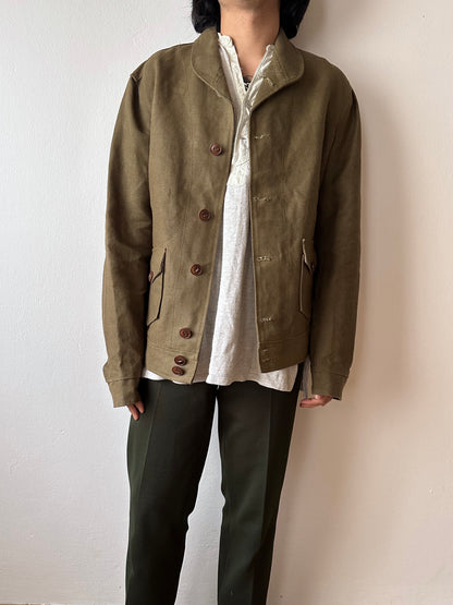 Unknown vintage french linen canvas jacket