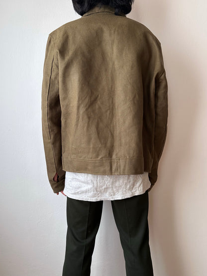 Unknown vintage french linen canvas jacket
