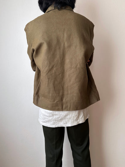 Unknown vintage french linen canvas jacket