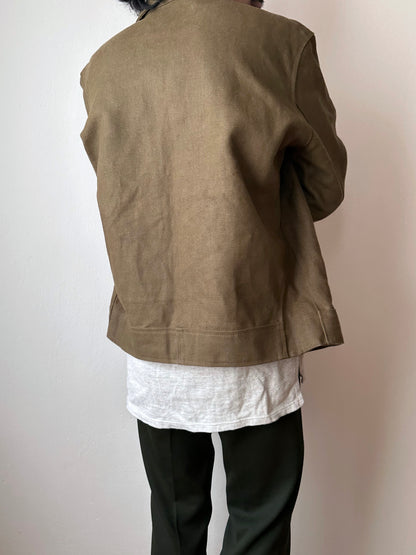 Unknown vintage french linen canvas jacket