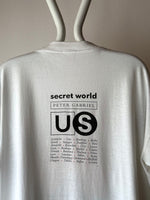 1992 Peter Gabriel US Secret World Tour 90's 90年代 Genesis Vintage Band T-shirt バンド Tシャツ バンT Tee ヴィンテージ ピーターガブリエル プラハ 古着屋 古着 Praha Prague Vintage store ユーロ古着 ヨーロッパ古着