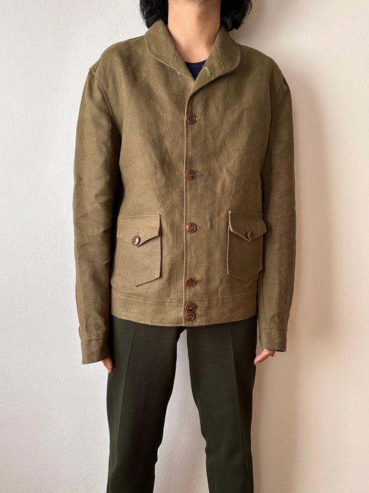 Unknown vintage french linen canvas jacket