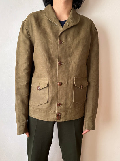 Unknown vintage french linen canvas jacket