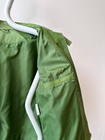 leather jacket in pale green