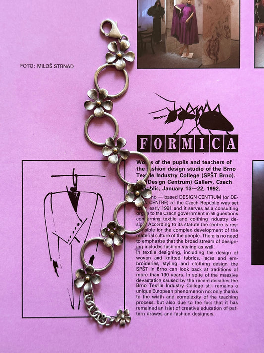 silver 925 vermeil blooming bracelet