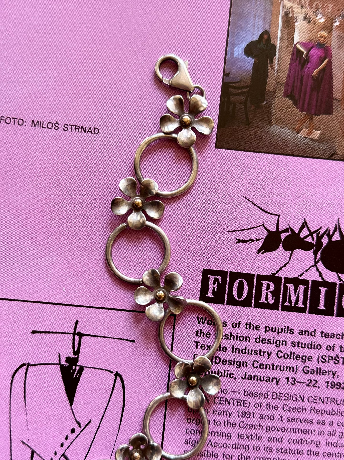 silver 925 vermeil blooming bracelet