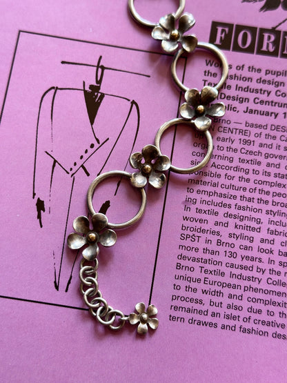 silver 925 vermeil blooming bracelet